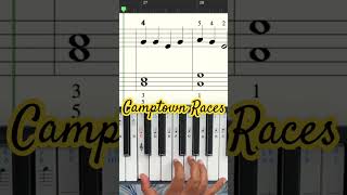 Camptown Races piano sheetmusic music [upl. by Ingemar]