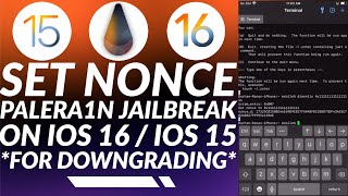 Set Nonce with Palera1n Jailbreak iOS 16iOS 15 to downgrade to unsigned iOS  Palera1n Set Nonce [upl. by Floris]