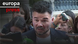 Rufián quotEstamos más cerca que ayer de una moción de censura de Feijóoquot [upl. by Nnylasor]