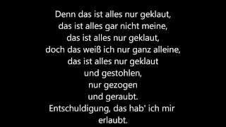 Die Prinzen  Alles nur geklaut  lyrics [upl. by Ellennad]