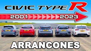 Generaciones Honda Civic Type R ARRANCONES [upl. by Cecilia]