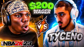 91 WIN TYCENO vs YOTHATSEJ  BEST OF 5 END OF THE YEAR WAGER FOR 200 in NBA 2K23 [upl. by Cibis]