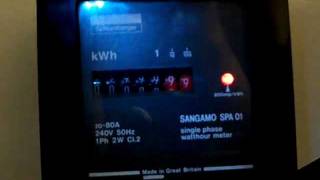 Electricity Meter Sangamo Schlumberger SPA 01 ClicktoZero [upl. by Notac835]