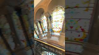 Inside the Queen Victoria Building featuring the StainedGlass Window qvb building buildings [upl. by Eustashe115]