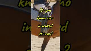 Who invented stirrup stirrups horse horseriding riding facts shorts viralshorts reels [upl. by Lorrimer311]