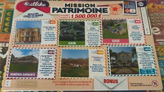 Grattage dun dernier carnet de Mission Patrimoine 😱😱🙂🤑☺️ [upl. by Kurtis430]