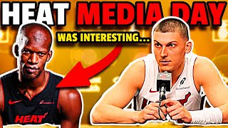 Miami Heat Media Day Was Interesting  Reacting to Jimmy Butler Tyler Herro Spoesltra  MORE [upl. by Hawkie]