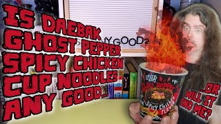 Is It Any Good  Daebak Ghost Pepper Spicy Chicken Cup Noodles Review CanOrCantChallenge Ramen [upl. by Giacopo193]