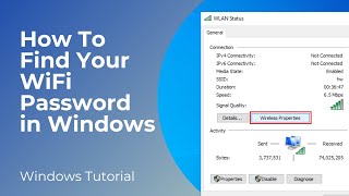 How to Find Your WiFi Password Windows 10  Free and Easy Tutorial [upl. by Zosima]