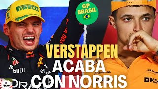 🔥 VERSTAPPEN SE CARGA A NORRIS  ELPIANOF1 [upl. by Nitfa]