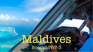 Landing at MALDIVES🇲🇻 B7673 Condor airlines [upl. by Currie65]