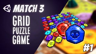 Match 3 Candy Crush Game in Unity Part 1 [upl. by Krantz]