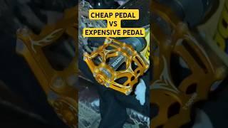 Cheap pedal vs Expensive pedal  Bike Pedals Comparison shorts trending bikepedal cycling [upl. by Meisel]