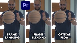 Frame Sampling vs Frame Blending vs Optical Flow  Premiere Pro shorts [upl. by Icrad86]