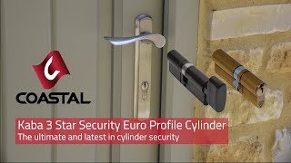 DormaKaba 3 Star pExtra Guard Euro Profile Cylinder Video from Coastal Group [upl. by Llertnahs]