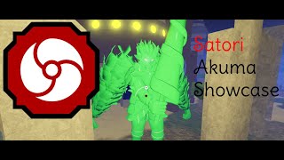 Shindo Life SATORI AKUMA Showcase [upl. by Abixah]