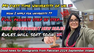 My First vlog on uk university full tourGood news for immigrants new government new rules 2024 [upl. by Anuahsed]