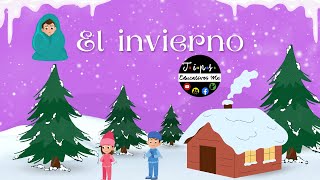 WINTER VOCABULARY IN SPANISH amp ENGLISH  VOCABULARIO SOBRE EL INVIERNO EN ESPAÑOL E INGLÉS [upl. by Ennahteb188]