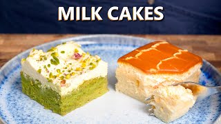 I Just Made INCREDIBLE Turkish Milk Cakes Pistachio amp Caramel Flavours [upl. by Azila]