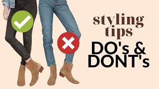 How to wear BOOTS with JEANS  Tutorial [upl. by Gleich]