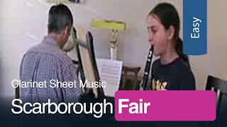 Scarborough Fair  Free Easy Clarinet Sheet Music  MakingMusicFunnet [upl. by Toffic]