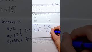 Zadanie 13 maj 2018 CKE matura z matematyki ciąg geometryczny matematykagryzie [upl. by Budworth195]