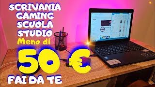 Scrivania Fai Da Te  Economica in legno PER PC [upl. by Oiramaj]