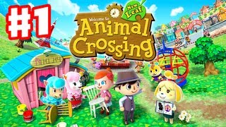 Animal Crossing New Leaf  Gameplay Walkthrough Part 1  Day 1  Im the New Mayor Nintendo 3DS [upl. by Skyla742]