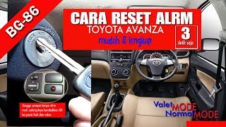 Cara reset alarm toyota avanza dengan mudah [upl. by Washko]