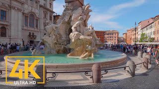 Rome Italy  4K Virtual Walking Tour around the City  Travel Guide [upl. by Brendon196]