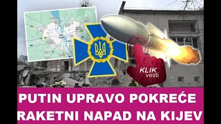 PUTIN UPRAVO POKREĆE RAKETNI NAPAD NA KIJEV [upl. by Einyaj29]