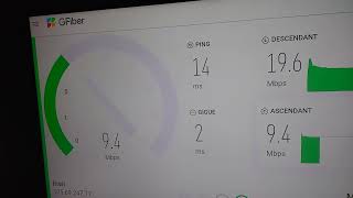 Speed Test Fibre Optique Inwi 20 méga [upl. by Veneaux]