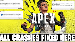 Fix Apex Legends All Crashes amp Errors in 2022 Dxgi Error Device Hung  Engine Errors  r5apexexe [upl. by Akienat]