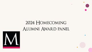 2024 Homecoming Alumni Speaker Panel [upl. by Refinney978]