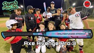 Hitting w the 2024 AXE AVENGE PRO 3  USSSA bat review [upl. by Goldsmith]