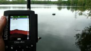 Lowrance X4 und Elite 4X Farbecholot wireless im Carplounge RT4 Baitboat mit Graupner MX12 [upl. by Dubenko]