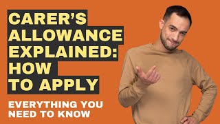 Carer’s Allowance Explained How To Apply [upl. by Lil]