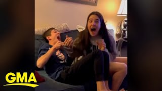 The story behind viral video of boy finding out he got accepted to Harvard l GMA [upl. by Delfeena]