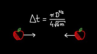 Attraction gravitationnelle de deux pommes  Calcul rapide 19 [upl. by Neivad]