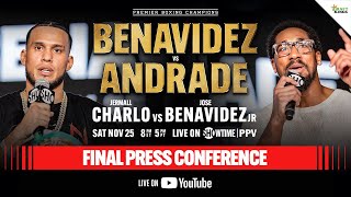 Benavidez vs Andrade FINAL PRESS CONFERENCE [upl. by Milore]