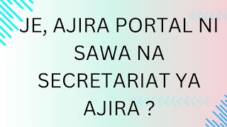 JE AJIRA PORTAL NDIYO UTUMISHI JE KUNA USALAMA KATIKA KUFANYA USAILI KIDIJITALI [upl. by Ahsieken]