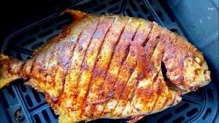 AIR FRYER POMPANO FISH RECIPE [upl. by Grimes889]