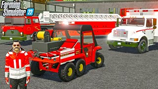 UPGRADING NEW FIRE STATION  Farming Simulator 22 [upl. by Descombes]