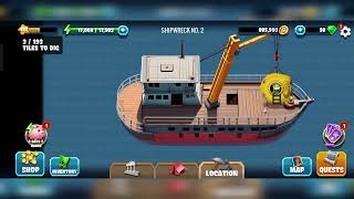 Diggys Adventure Shipwreck no1  5  event episode1 diggysadventure  Sunken Fortunes [upl. by Tronna]