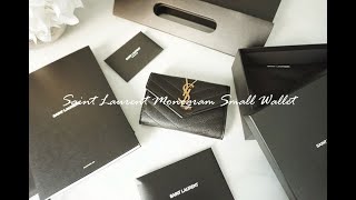 YSL  Saint Laurent Small Wallet Review By porsmiley [upl. by Neural369]