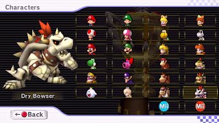 Mario Kart Wii  All Characters [upl. by Einhorn]