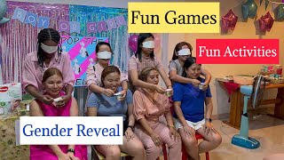 FUNNY GENDER REVEAL GAMES AND PARTY [upl. by Ringler855]