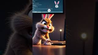 Bunny vs Cat Speed Click Contest funny cartoon game [upl. by Eintihw]