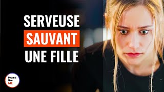 Serveuse Sauvant une Fille  DramatizeMeFrance [upl. by Litnahc616]