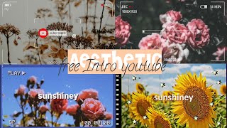 AESTHETIC INTRO TEMPLATE NO TEXT  YOUTUBE INTRO AESTHETIC NO NEED CREDIT [upl. by Hearsh]